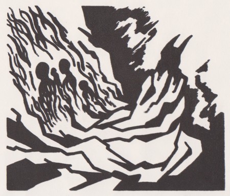 Elkárhozva; 19x16cm; szitanyomat